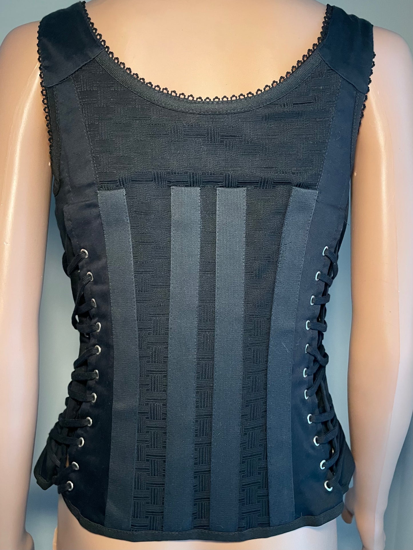 Dolce & Gabbana Y2K Vintage Bondage Corset Bustier Top